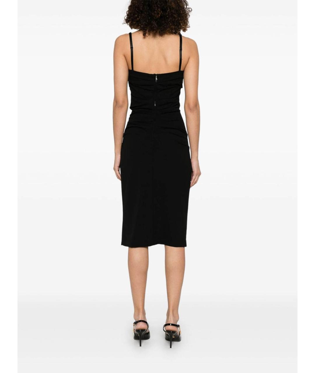 DOLCE&GABBANA Черное повседневное платье, фото 4