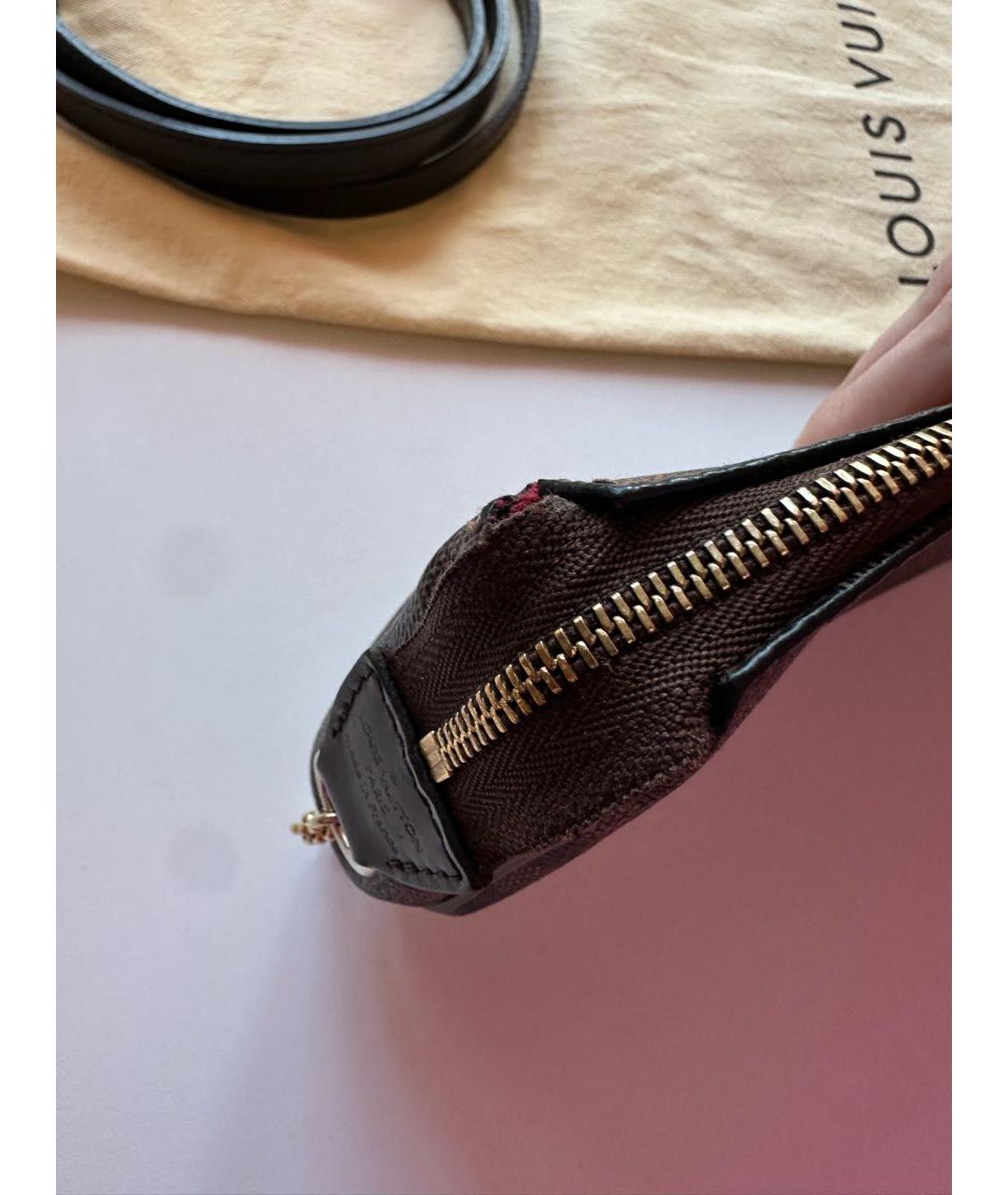 LOUIS VUITTON Коричневая сумка через плечо из канвы, фото 5