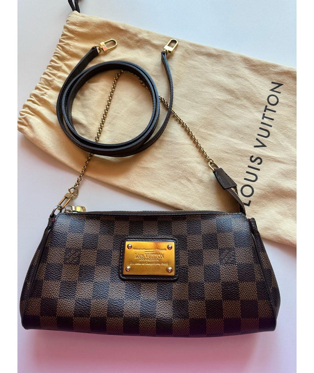 LOUIS VUITTON Коричневая сумка через плечо из канвы, фото 1