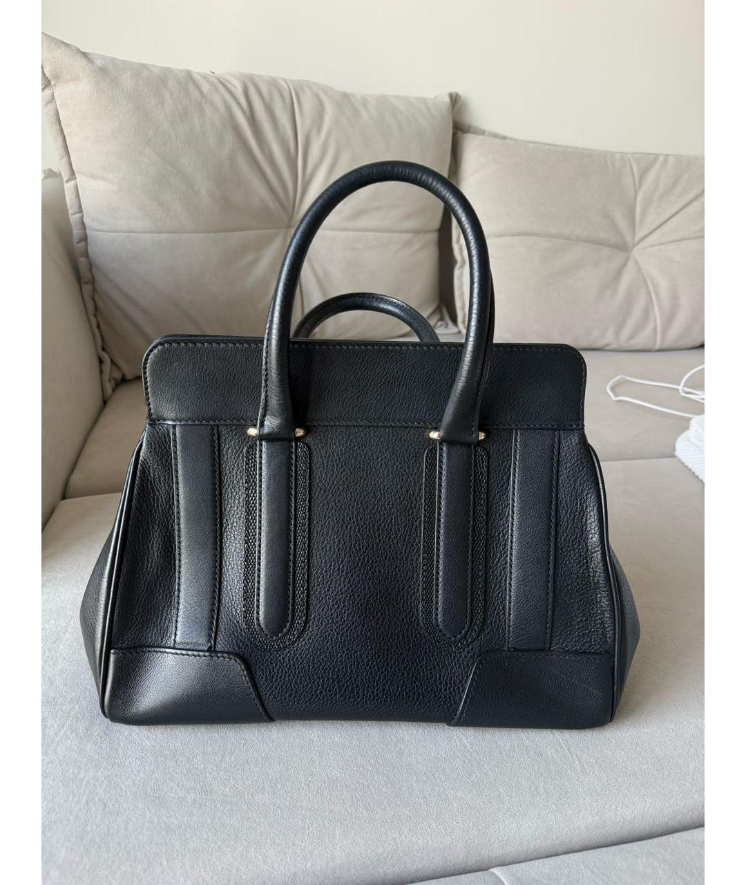 BALLY Черная кожаная сумка тоут, фото 3