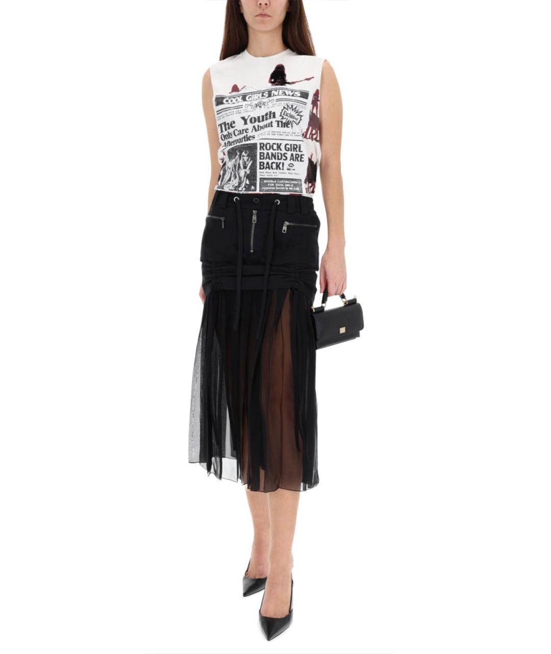 DOLCE&GABBANA Мульти хлопковая майка, фото 3