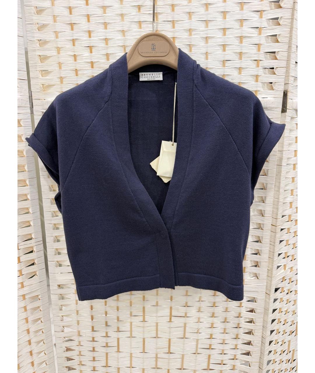 BRUNELLO CUCINELLI Фиолетовая шерстяная жилетка, фото 5