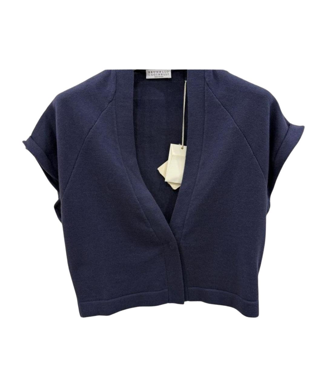 BRUNELLO CUCINELLI Фиолетовая шерстяная жилетка, фото 1