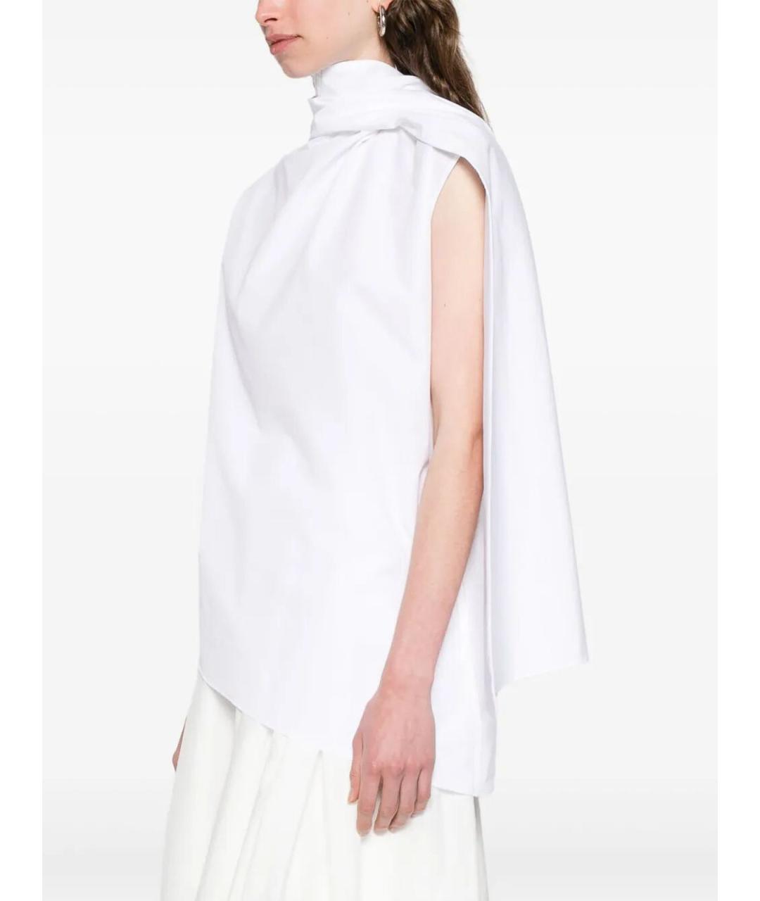 Carven Белая хлопковая блузы, фото 4