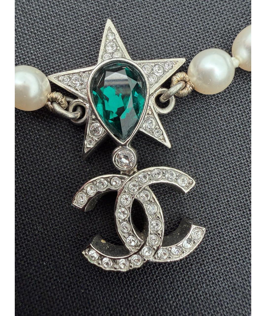 CHANEL Белое жемчужное колье, фото 7