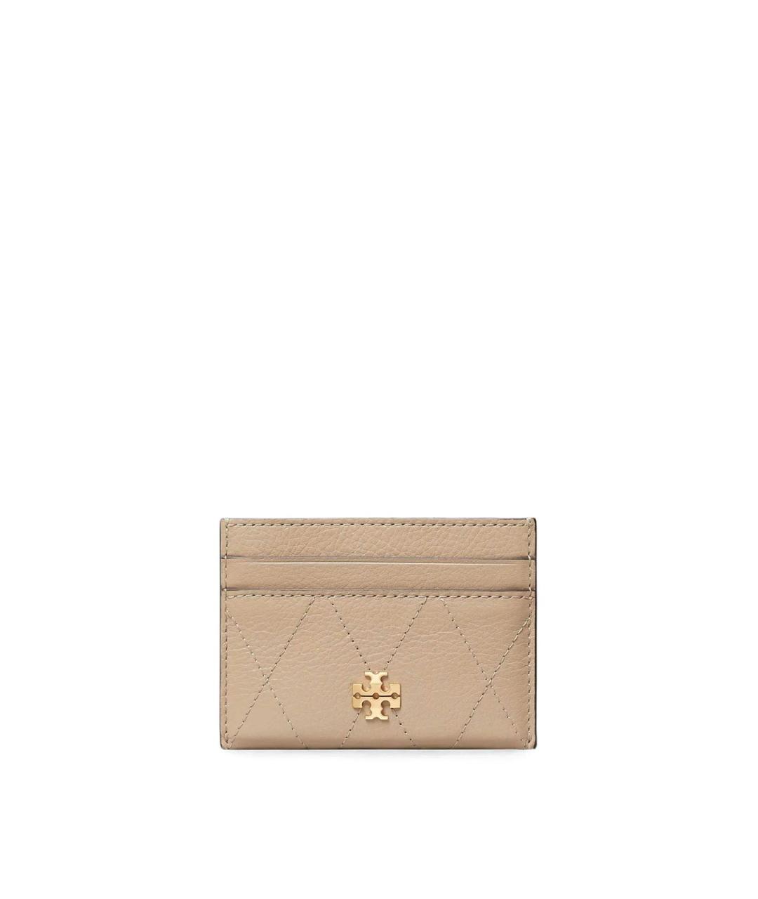 TORY BURCH Бежевый кардхолдер, фото 1
