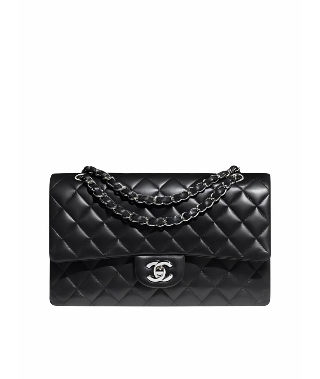CHANEL Черная кожаная сумка тоут, фото 9