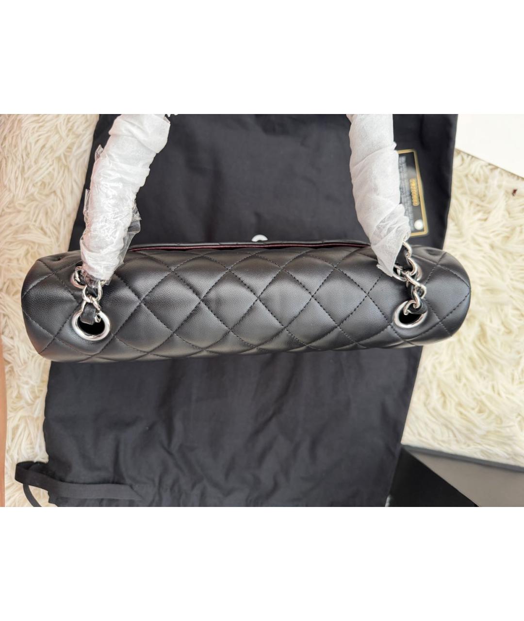 CHANEL Черная кожаная сумка тоут, фото 6