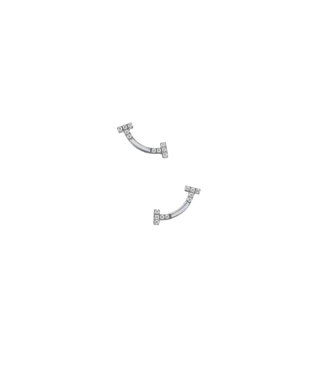 TIFFANY&CO Серебряные серьги из белого золота, фото 7