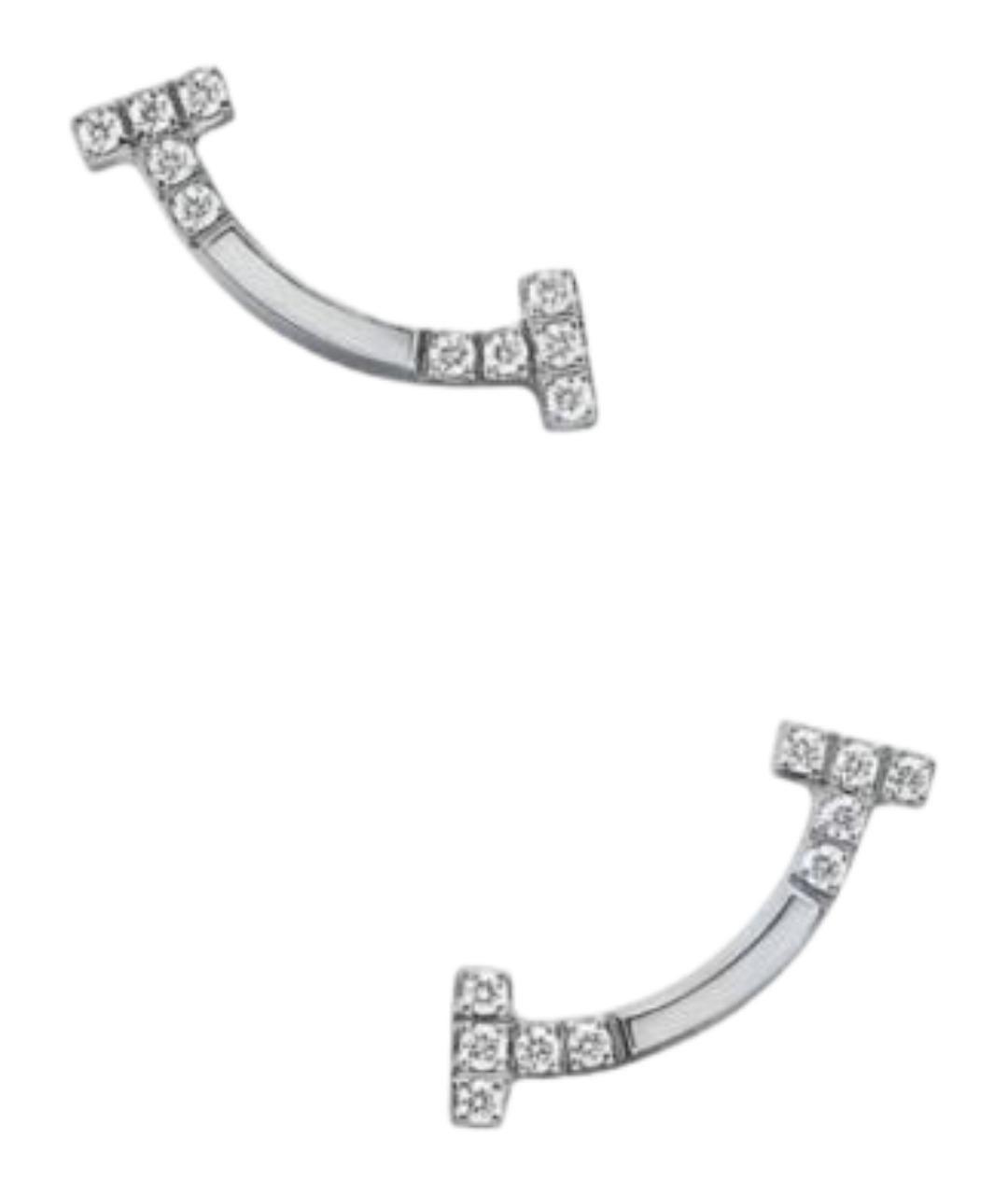 TIFFANY&CO Серебряные серьги из белого золота, фото 1