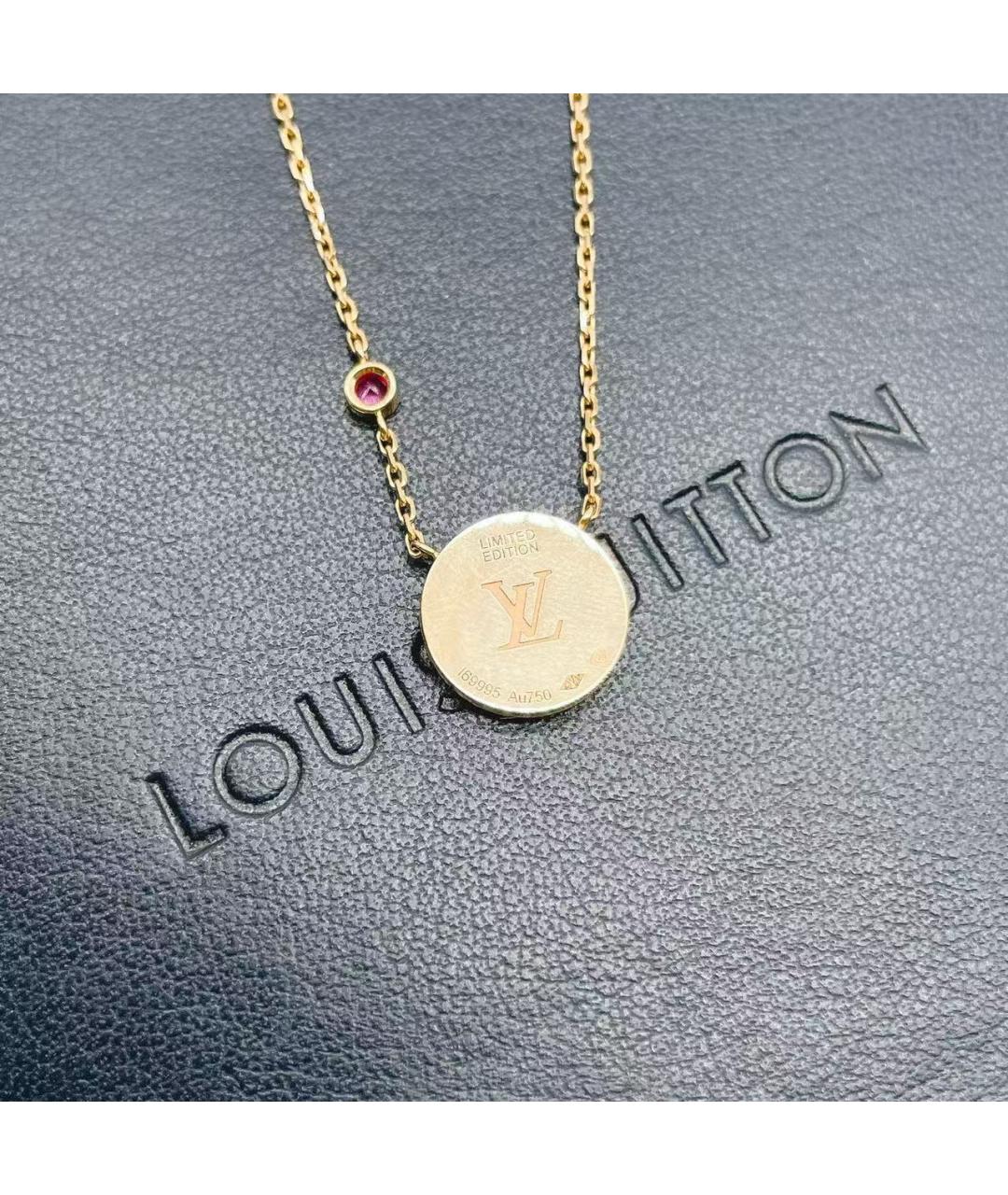 LOUIS VUITTON Золотое колье, фото 4