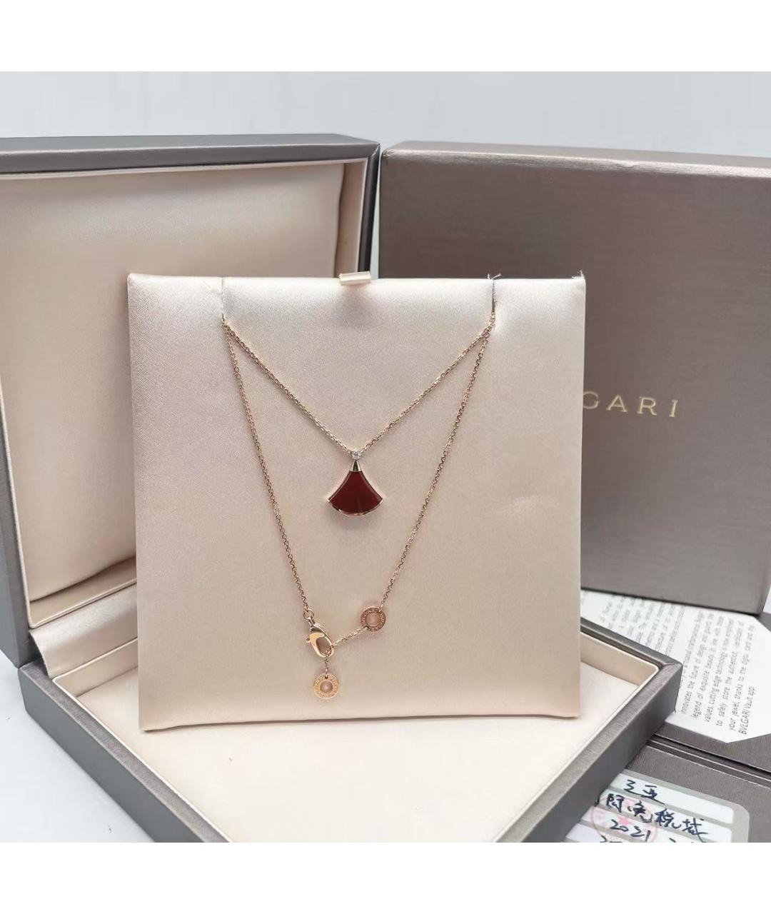BVLGARI Золотая подвеска из розового золота, фото 2