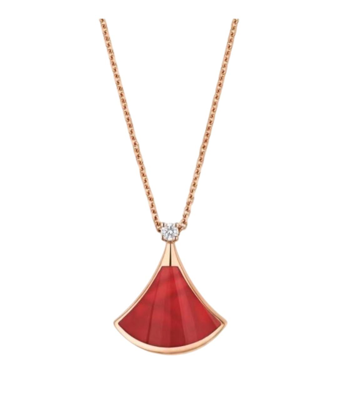 BVLGARI Золотая подвеска из розового золота, фото 1