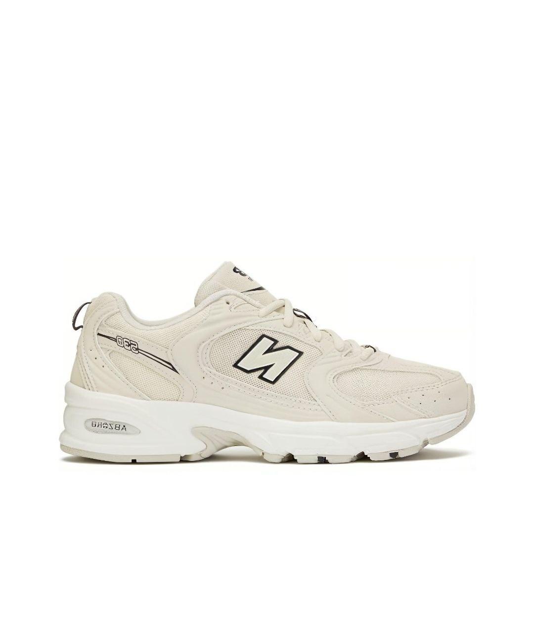 NEW BALANCE Бежевые неопреновые кроссовки, фото 6