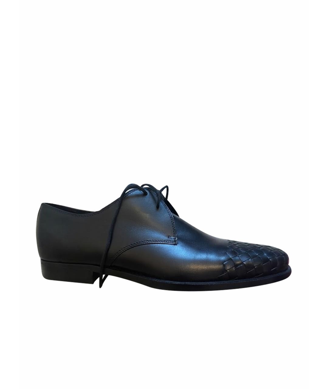 BOTTEGA VENETA Черные кожаные туфли, фото 1