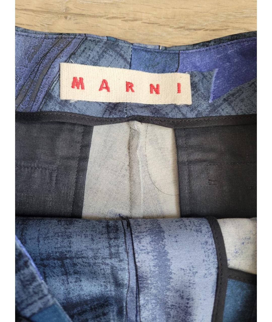 MARNI Мульти хлопковая юбка миди, фото 3