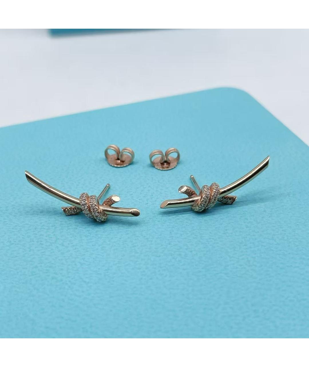 TIFFANY&CO Золотые серьги из розового золота, фото 3
