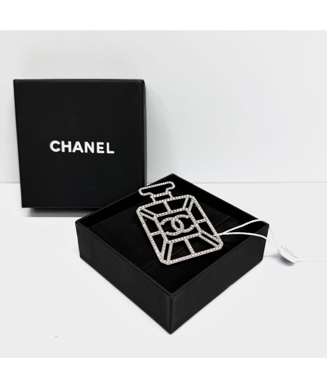 CHANEL Серебряная металлическая булавка / брошь, фото 2