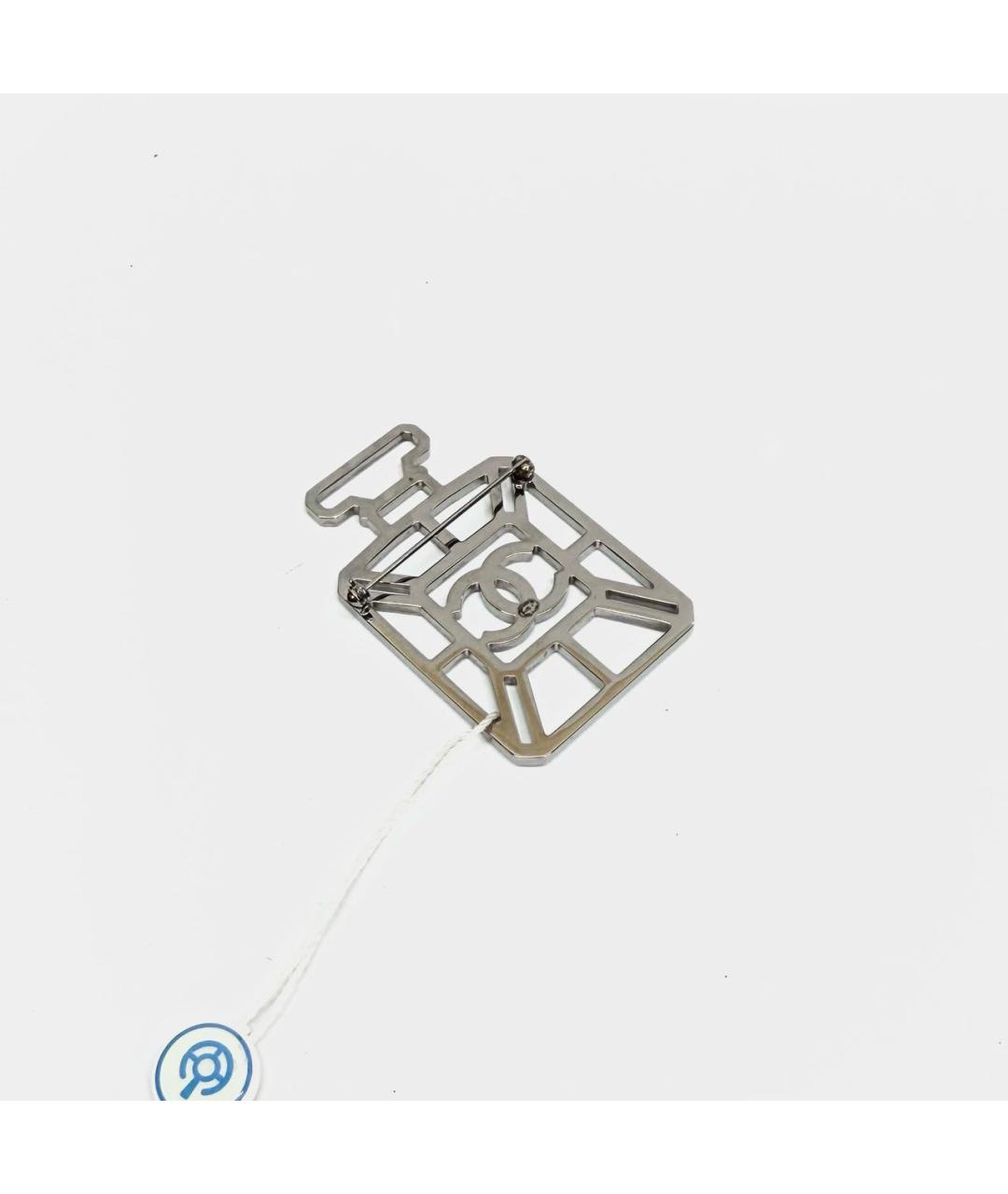 CHANEL Серебряная металлическая булавка / брошь, фото 3