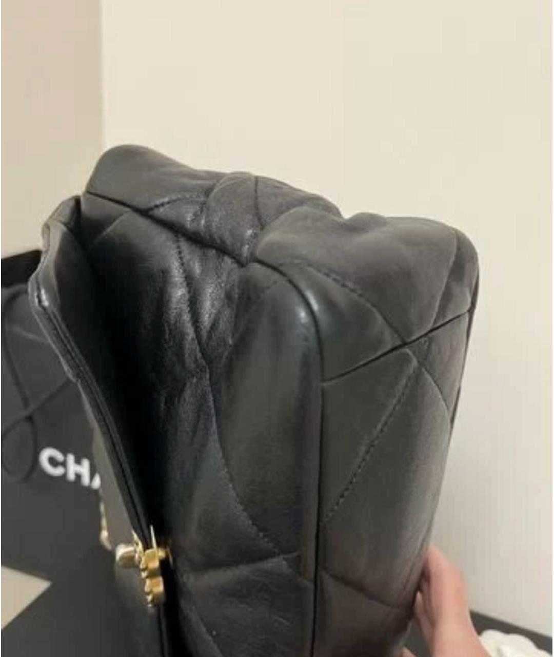 CHANEL Черная кожаная сумка через плечо, фото 4