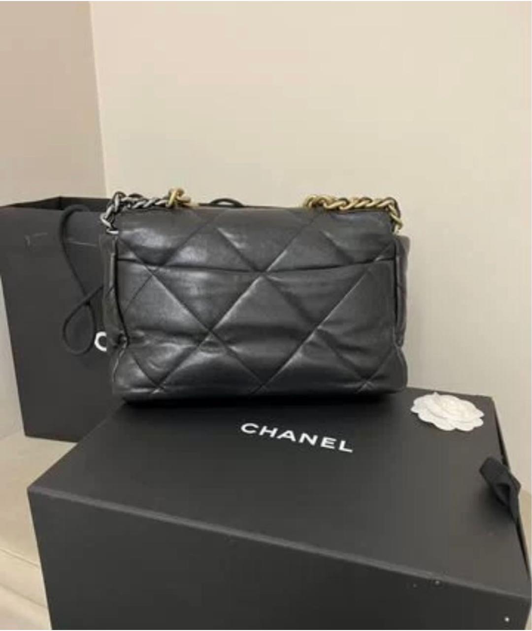 CHANEL Черная кожаная сумка через плечо, фото 2