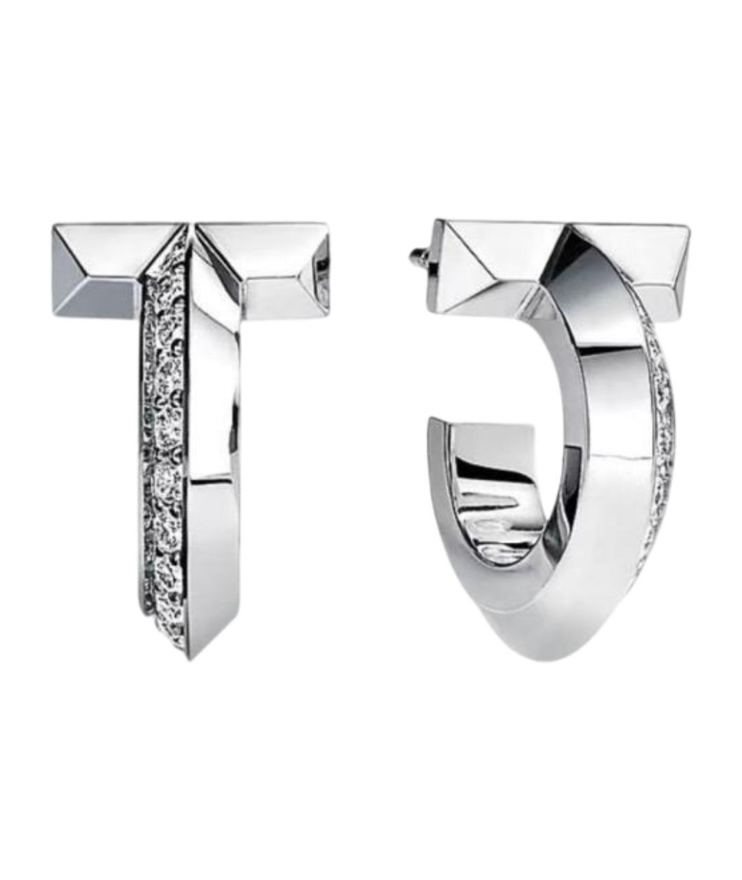 TIFFANY&CO Серебряные серьги из белого золота, фото 1