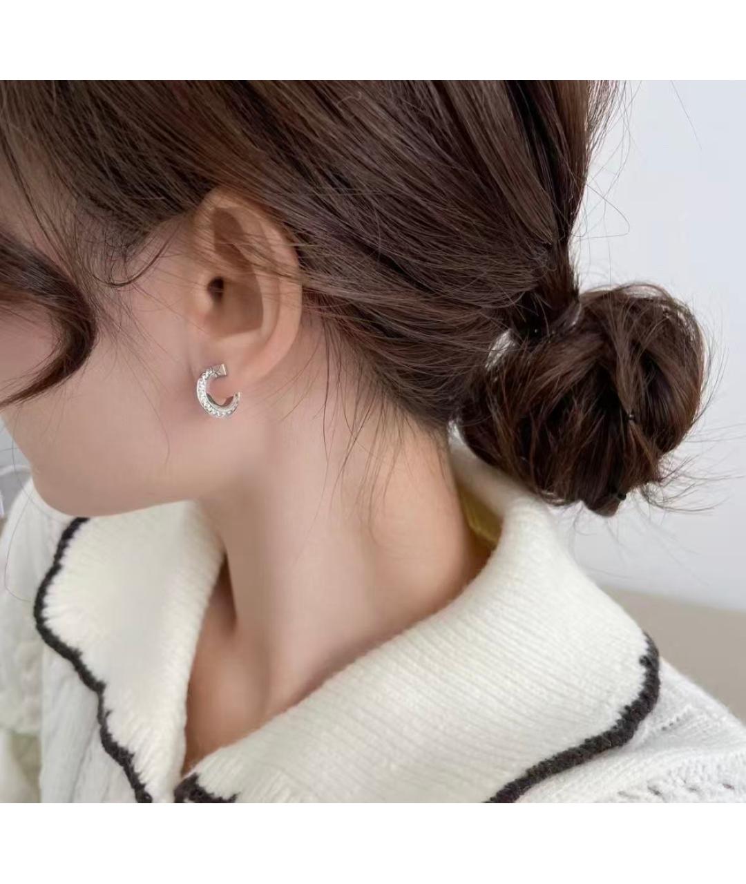 TIFFANY&CO Серебряные серьги из белого золота, фото 5