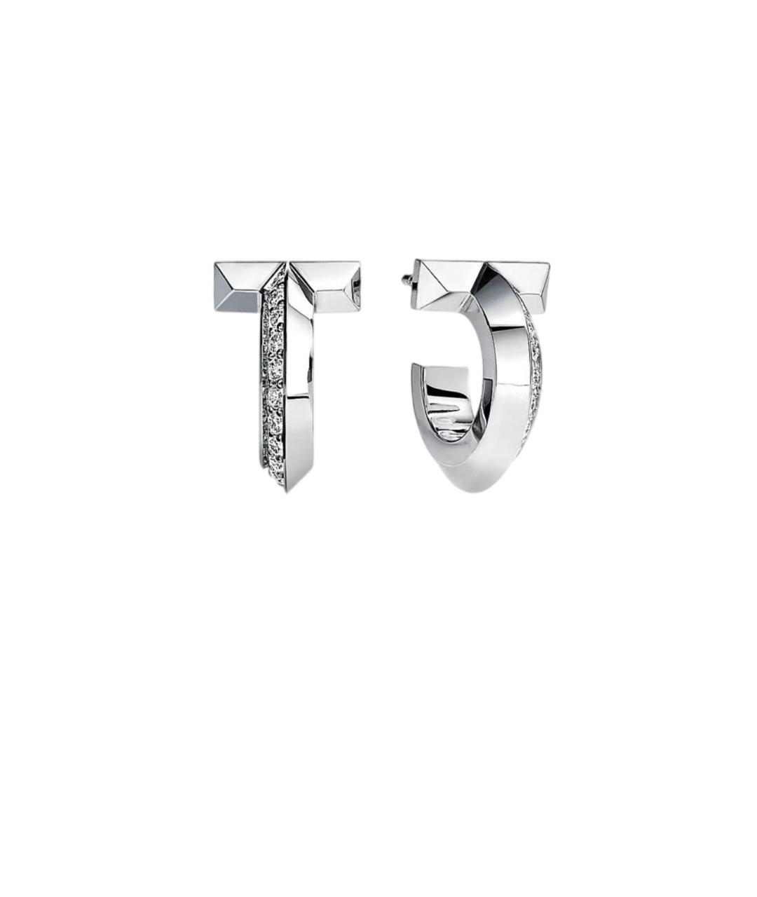 TIFFANY&CO Серебряные серьги из белого золота, фото 6