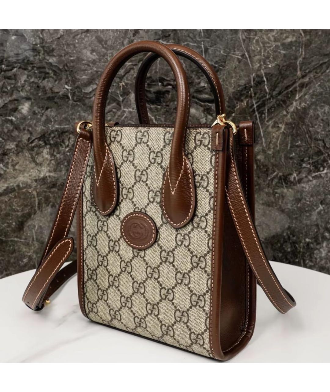 GUCCI Серая сумка через плечо, фото 4