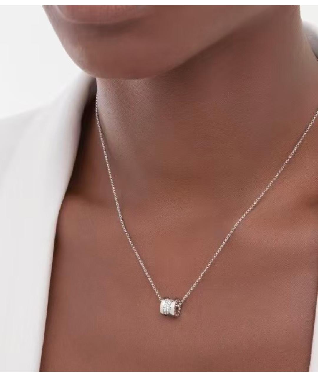 BVLGARI Серебряная подвеска из белого золота, фото 5