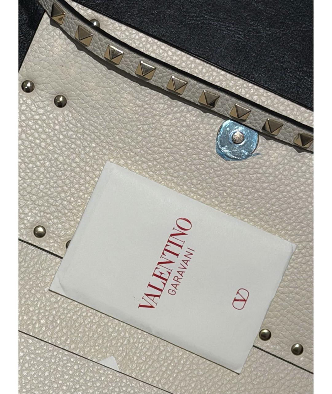 VALENTINO Бежевая кожаная сумка через плечо, фото 5