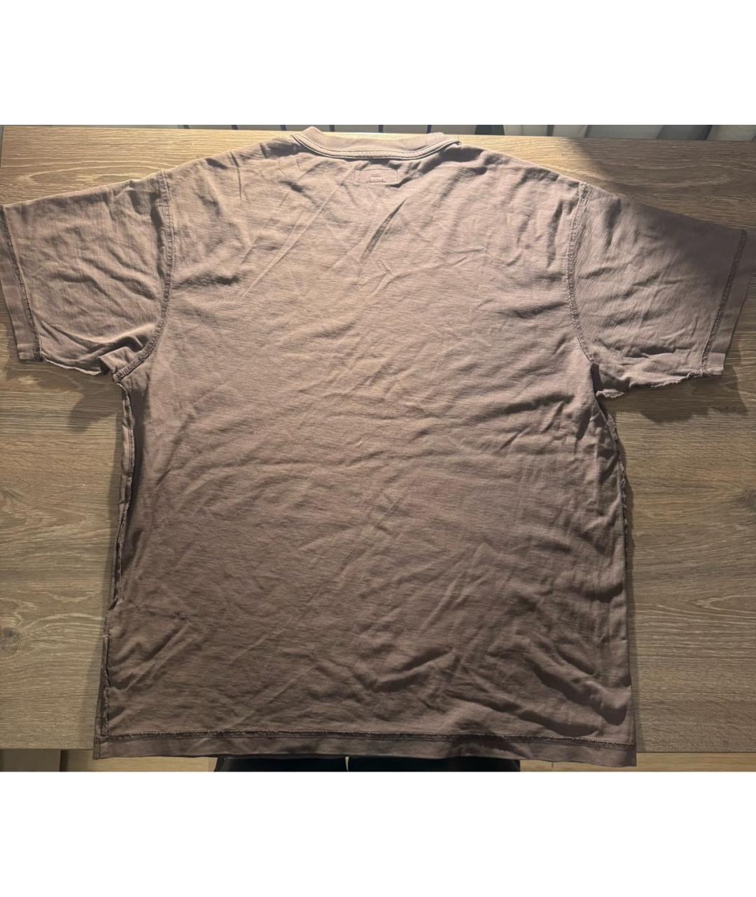 STUSSY Антрацитовая хлопковая футболка, фото 2