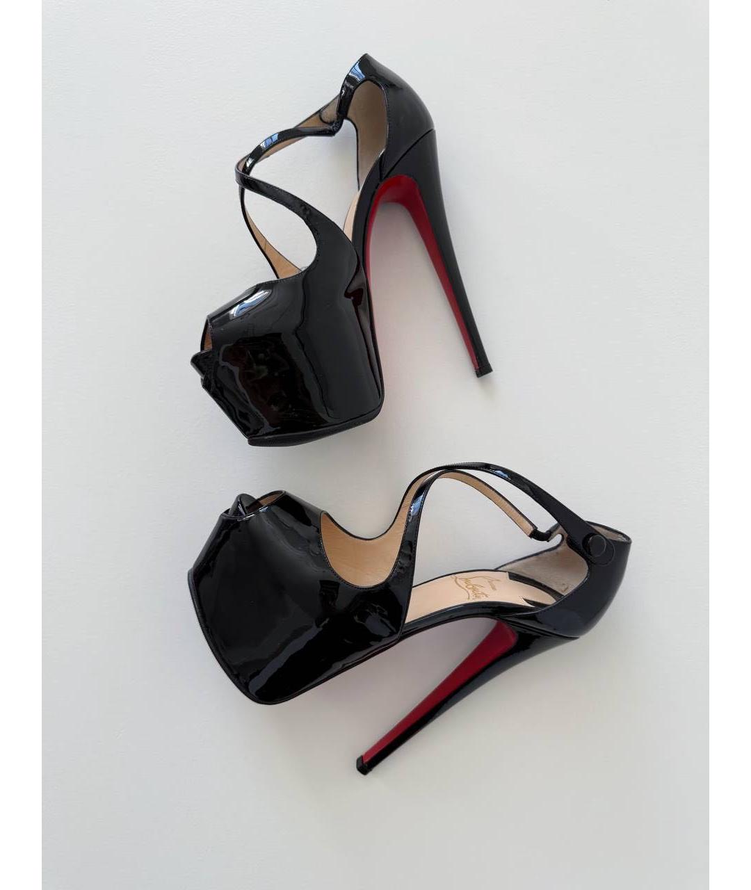 CHRISTIAN LOUBOUTIN Черные туфли из лакированной кожи, фото 6