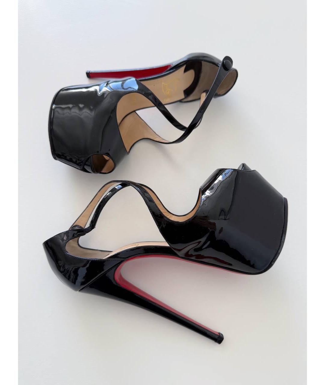 CHRISTIAN LOUBOUTIN Черные туфли из лакированной кожи, фото 7