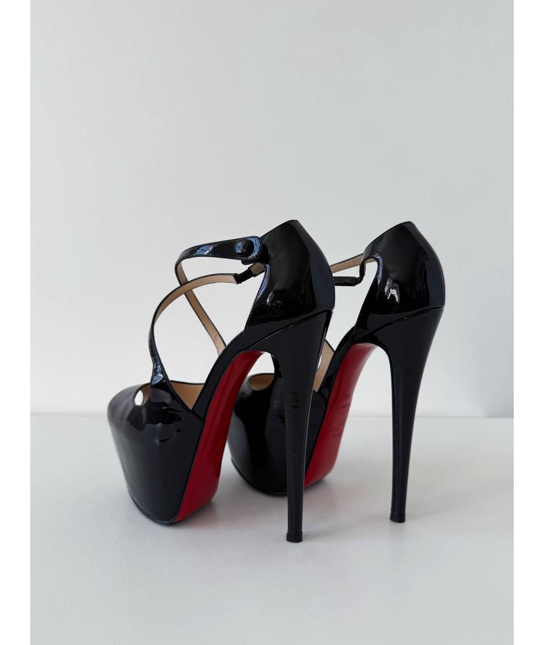 CHRISTIAN LOUBOUTIN Черные туфли из лакированной кожи, фото 4