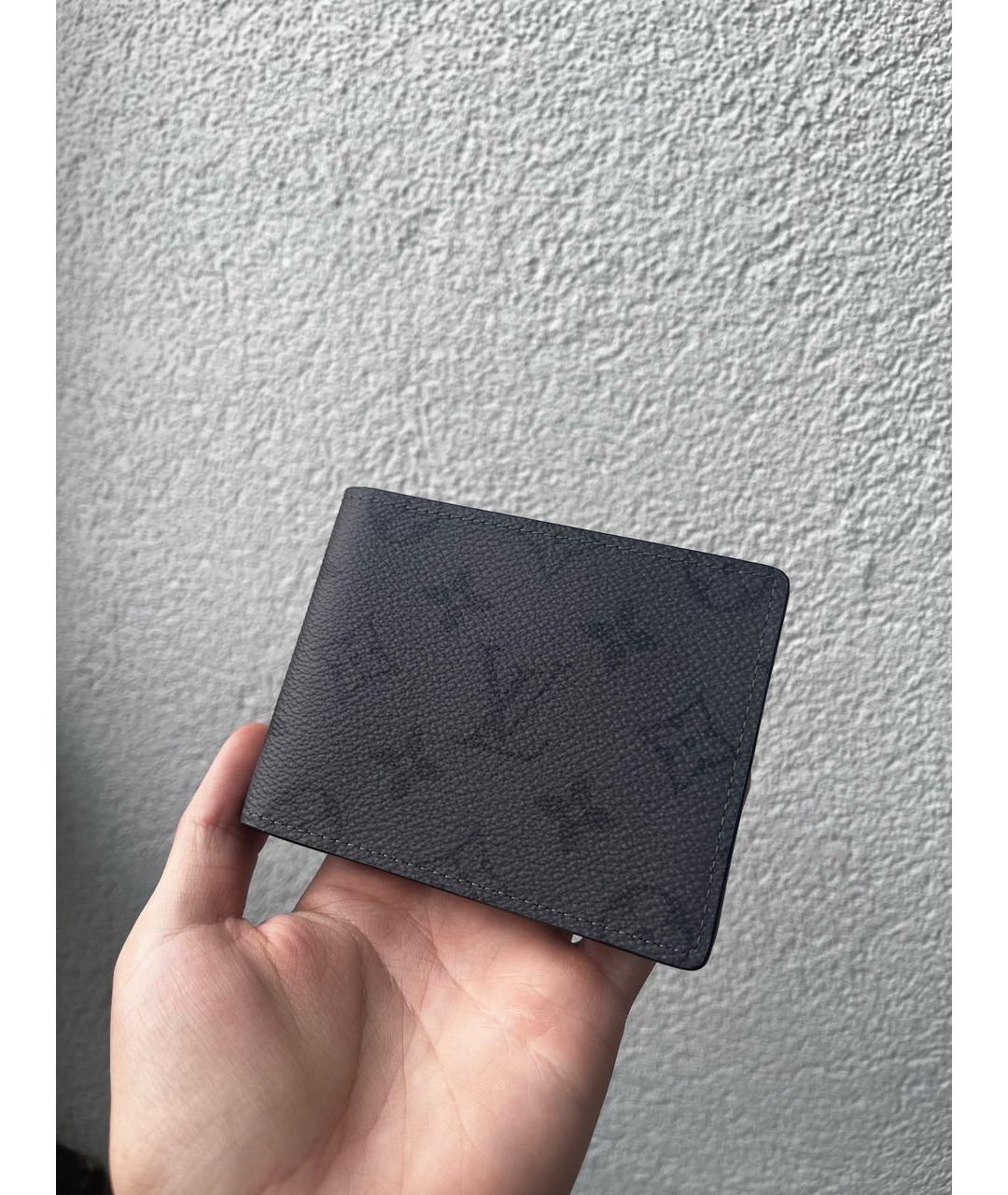 LOUIS VUITTON Антрацитовый кошелек, фото 5