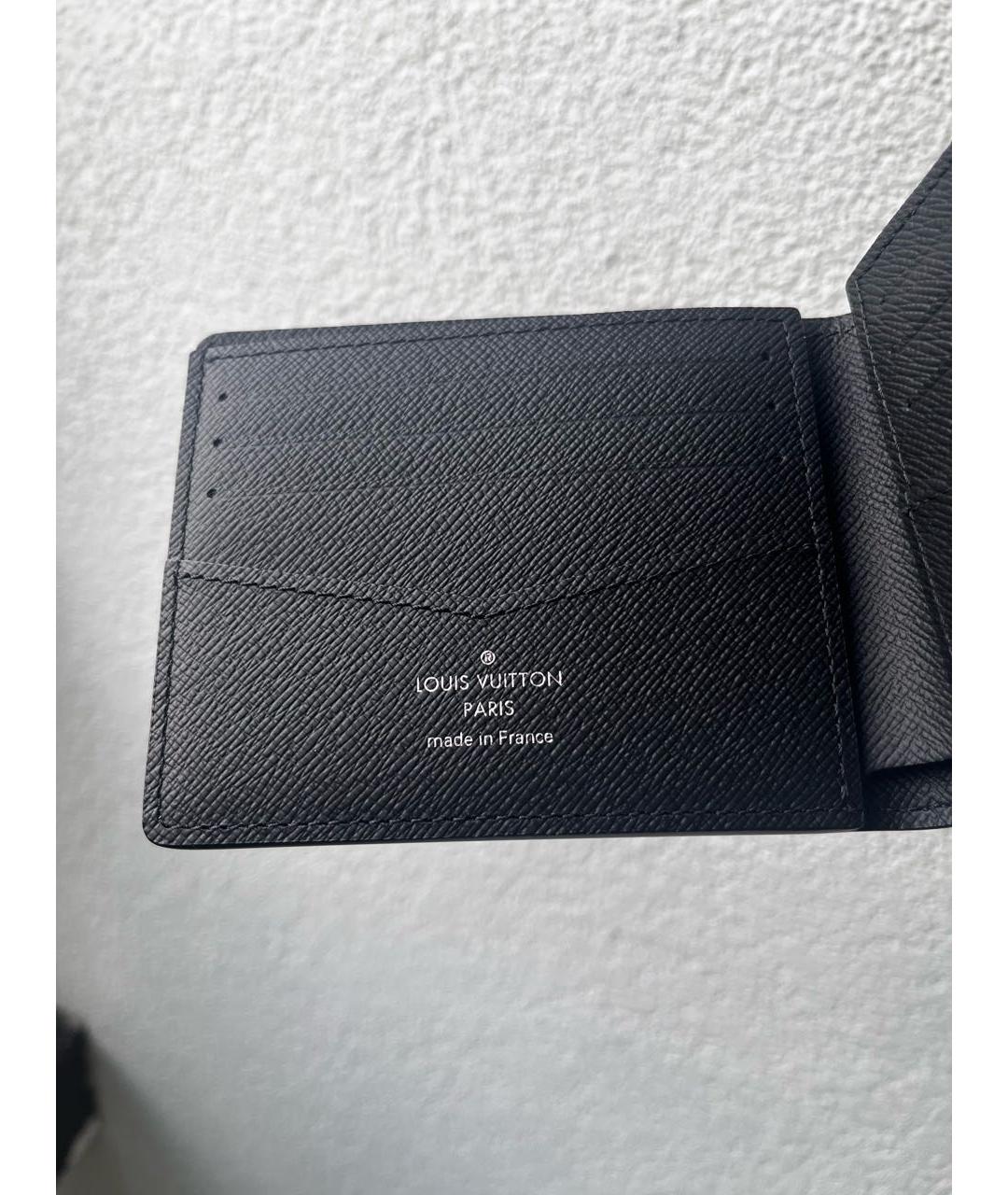 LOUIS VUITTON Антрацитовый кошелек, фото 3
