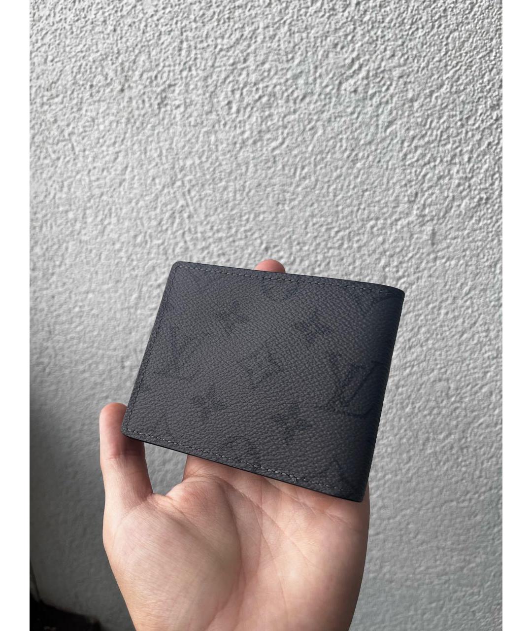 LOUIS VUITTON Антрацитовый кошелек, фото 2