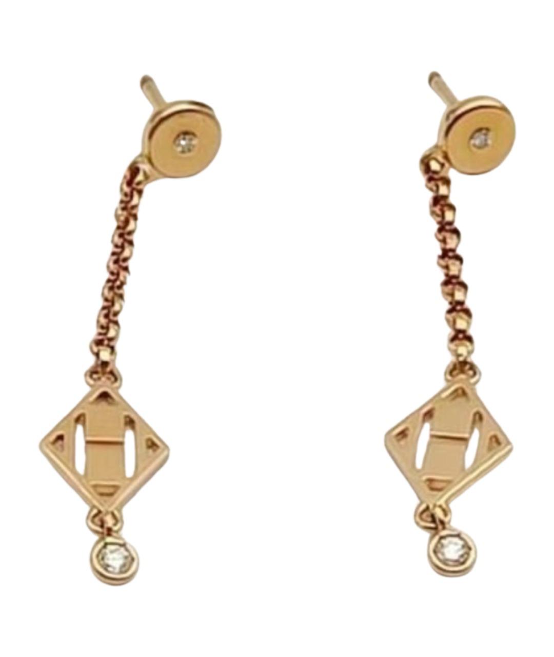 HERMES Золотые серьги, фото 1