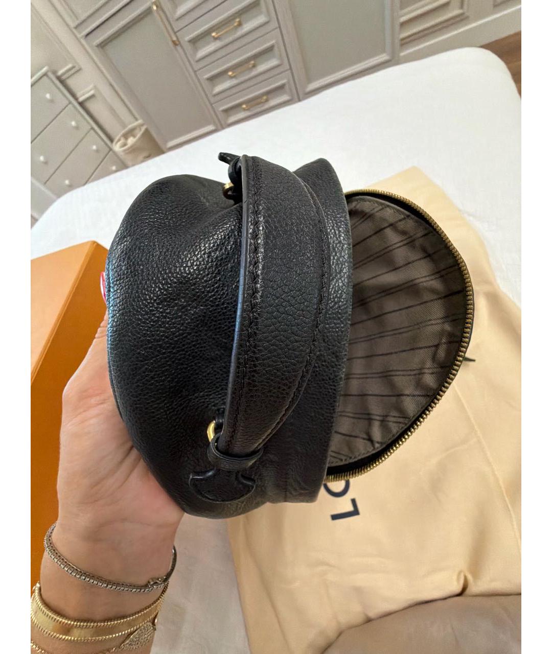 LOUIS VUITTON Черный кожаный рюкзак, фото 7