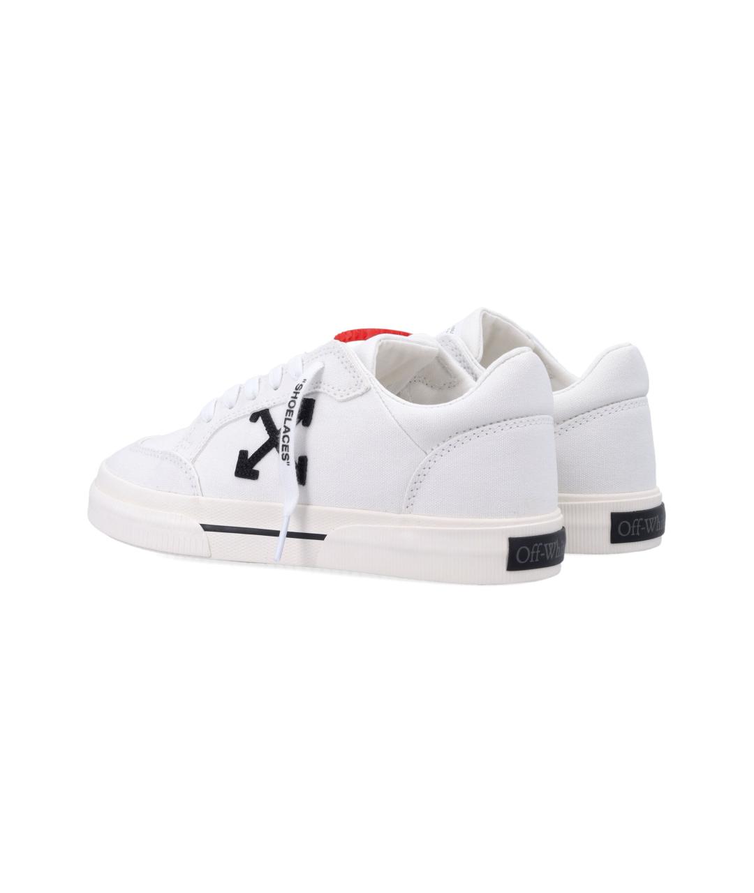 OFF-WHITE Белые текстильные кеды, фото 4