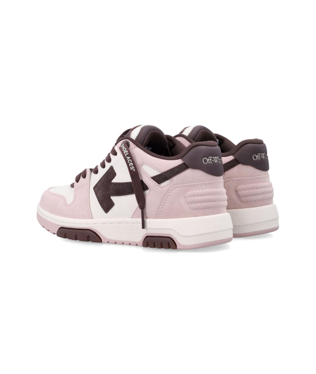 OFF-WHITE Розовые кожаные кроссовки, фото 4