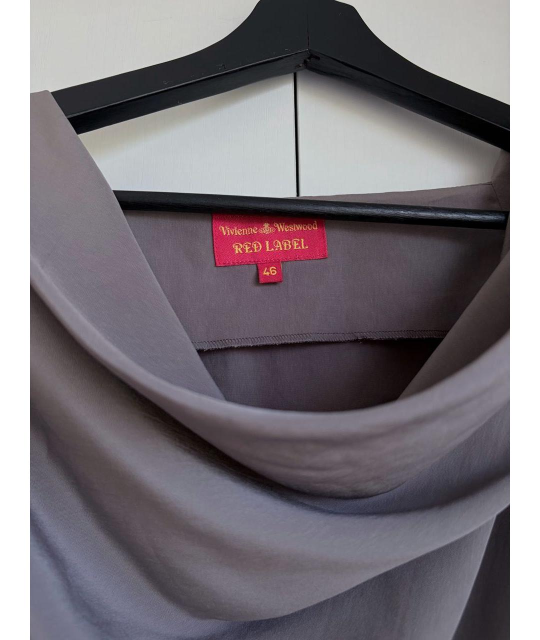 VIVIENNE WESTWOOD Серое хлопковое повседневное платье, фото 2