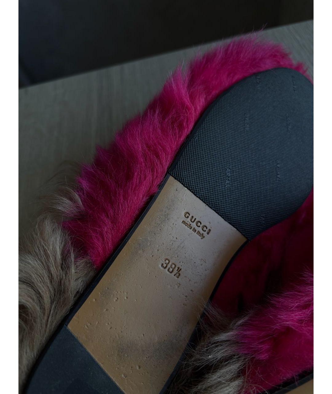 GUCCI Фуксия мюли, фото 7
