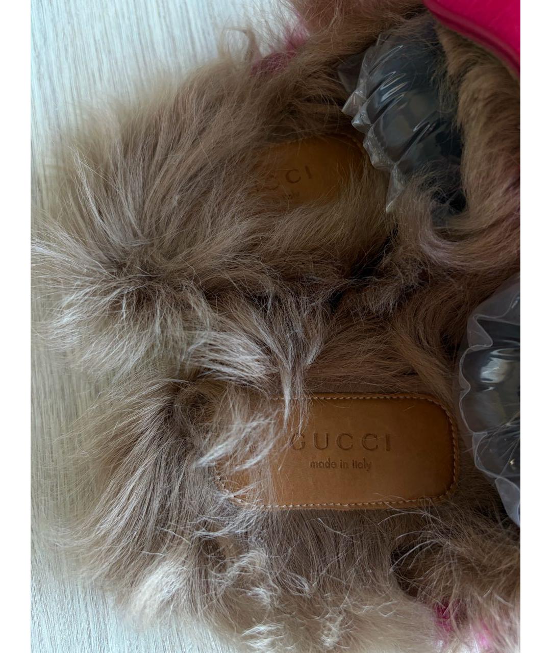GUCCI Фуксия мюли, фото 5