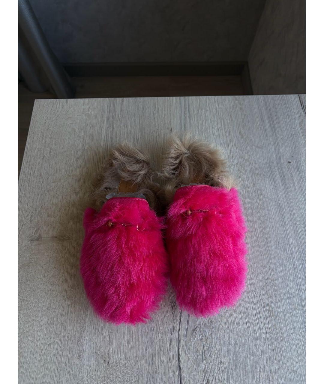 GUCCI Фуксия мюли, фото 2