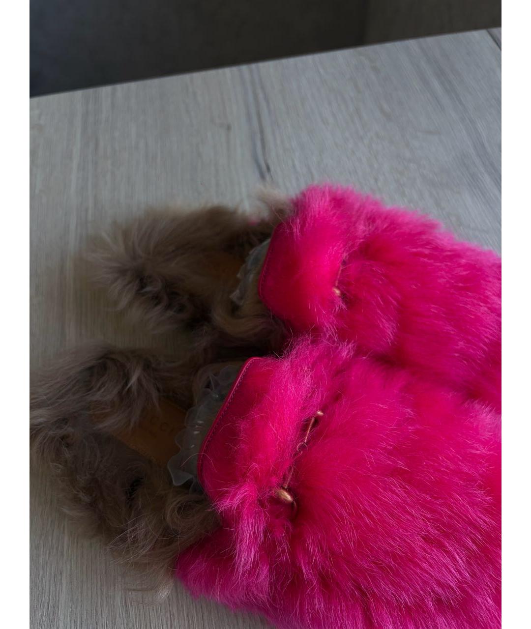 GUCCI Фуксия мюли, фото 4