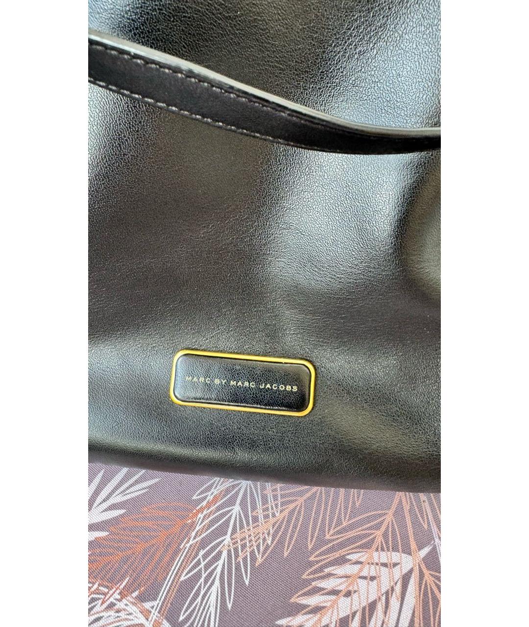 MARC BY MARC JACOBS Черная кожаная сумка тоут, фото 4