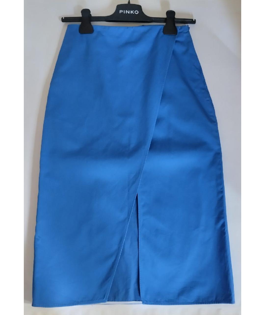 PORTS 1961 Синяя юбка миди, фото 2