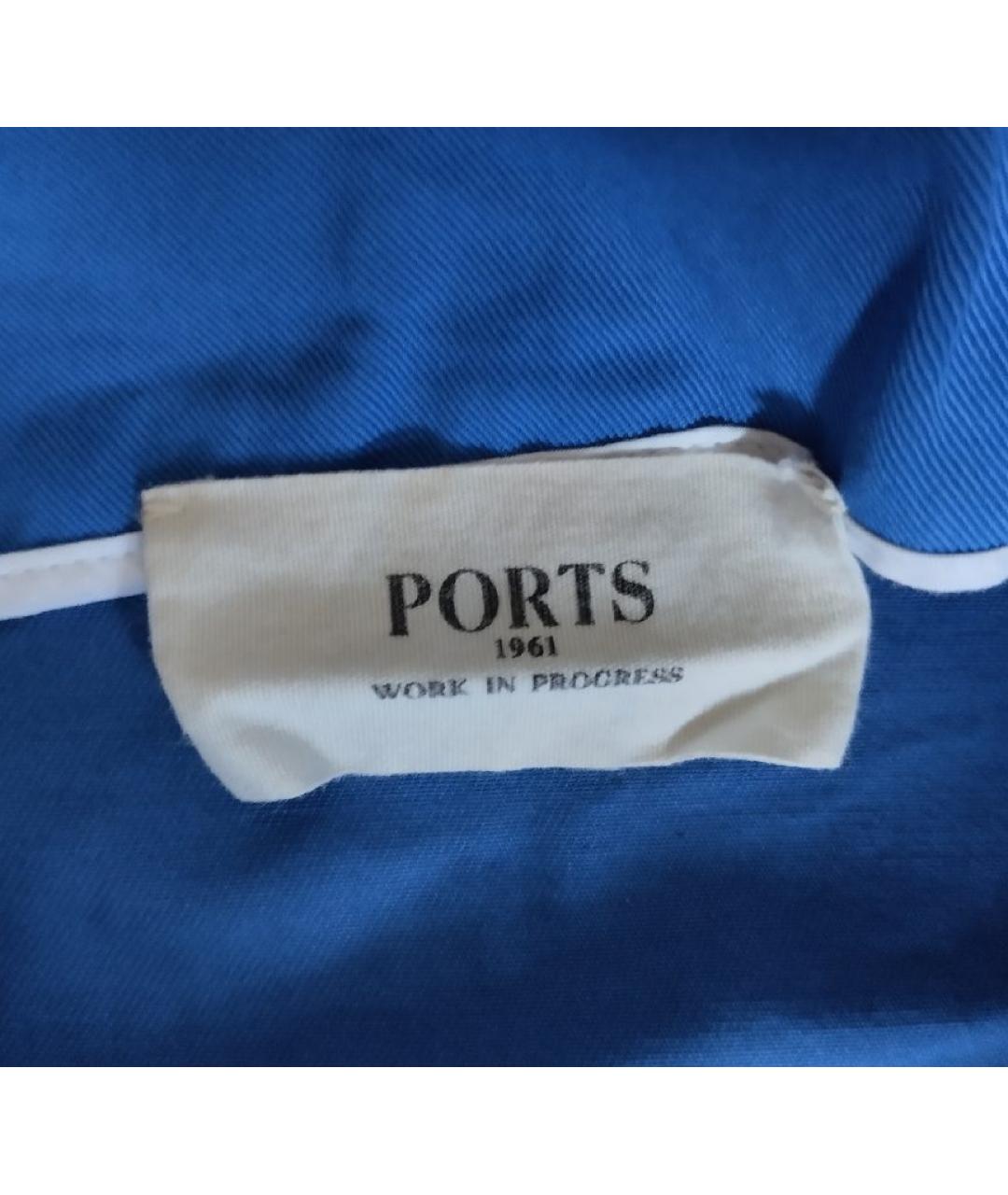 PORTS 1961 Синяя юбка миди, фото 6